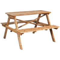 Produktbild för Picknickbord 115x115x81 cm bambu