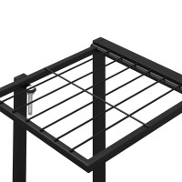 Produktbild för Växtställ 94,5x25x89 cm svart järn