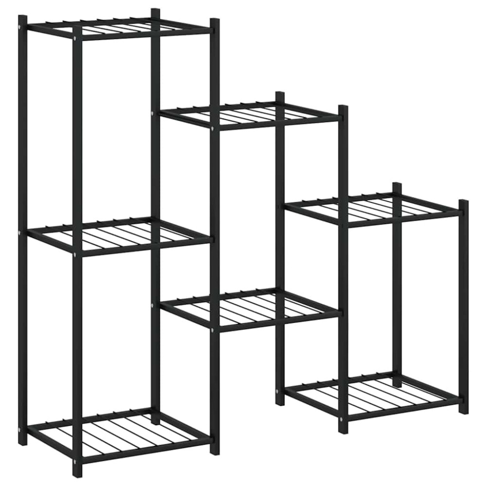Produktbild för Växtställ 83x25x80 cm svart järn