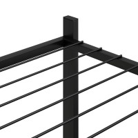 Produktbild för Växtställ 83x25x80 cm svart järn