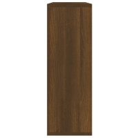 Produktbild för Vägghylla brun ek 104x20x58,5 cm konstruerat trä