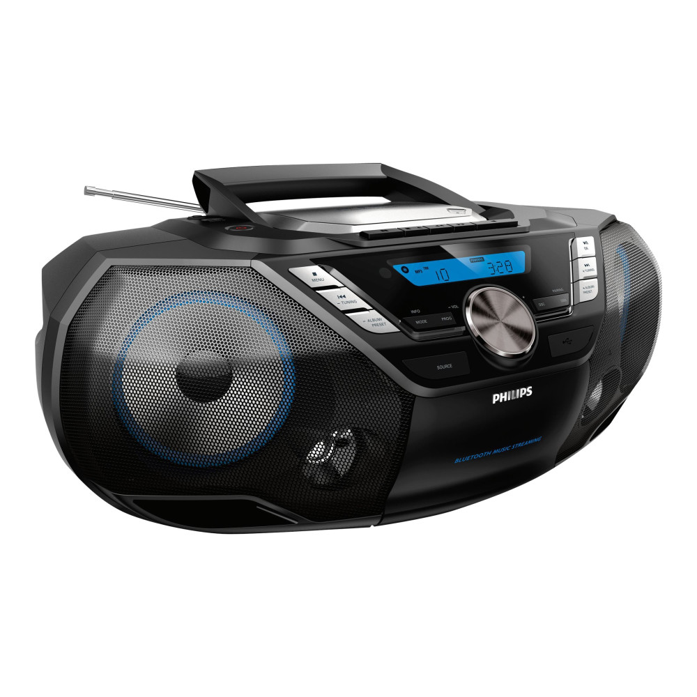 Produktbild för Philips CD Soundmachine AZB798T - boombox - CD, USB-radio, Cassette