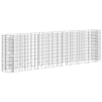 Produktbild för Planteringsgabion galvaniserat järn 330x50x100 cm