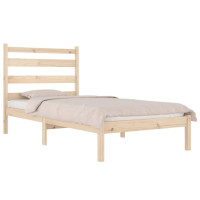 Produktbild för Sängram massiv furu 90x190 cm