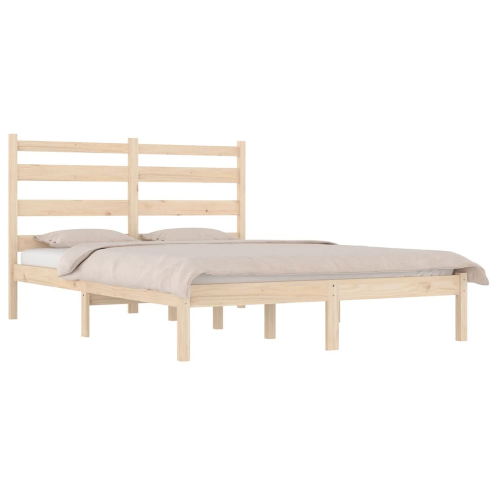 Produktbild för Sängram massiv furu 140x190 cm