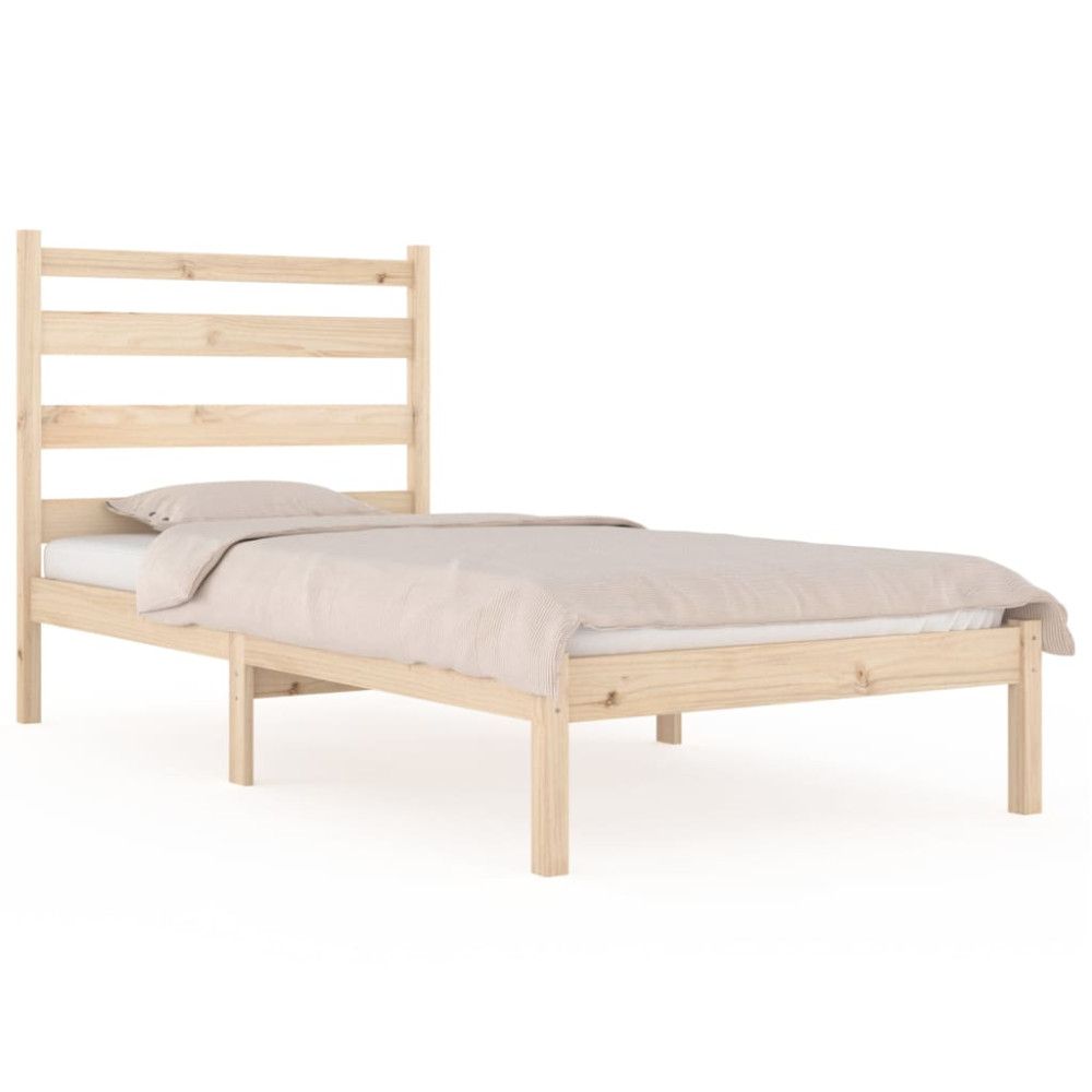 Produktbild för Sängram massiv furu 90x200 cm