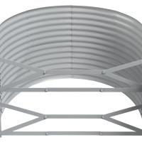 Produktbild för Odlingslåda galvaniserat stål 322x100x68 cm brun