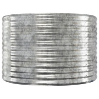 Produktbild för Odlingslåda pulverlackerat stål 507x100x68 cm silver