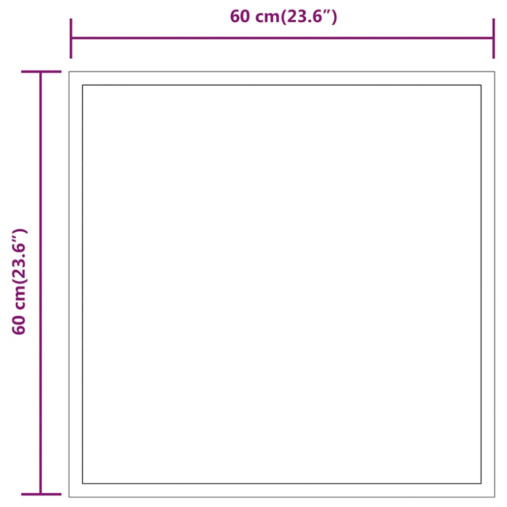 Produktbild för Badrumsspegel LED 60x60 cm