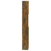 Miniatyr av produktbild för Badrumsskåp rökfärgad ek 32x25,5x190 cm konstruerat trä