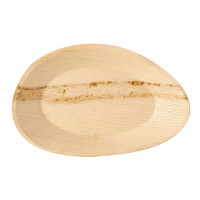 Produktbild för Tallrik PURE Palmblad 26x17x2,5cm 25/fp