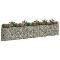 Produktbild för Planteringsgabion galvaniserat järn 540x50x100 cm