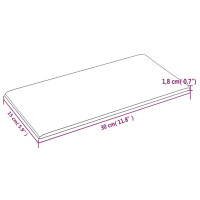 Produktbild för Väggpaneler 12 st gräddvit 30x15 cm tyg 0,54 m²