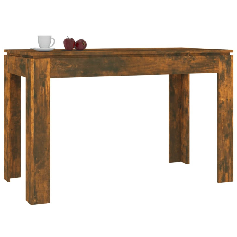 Produktbild för Matbord rökfärgad ek 120x60x76 cm konstruerat trä