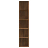 Produktbild för Bokhylla brun ek 40x30x189 cm konstruerat trä