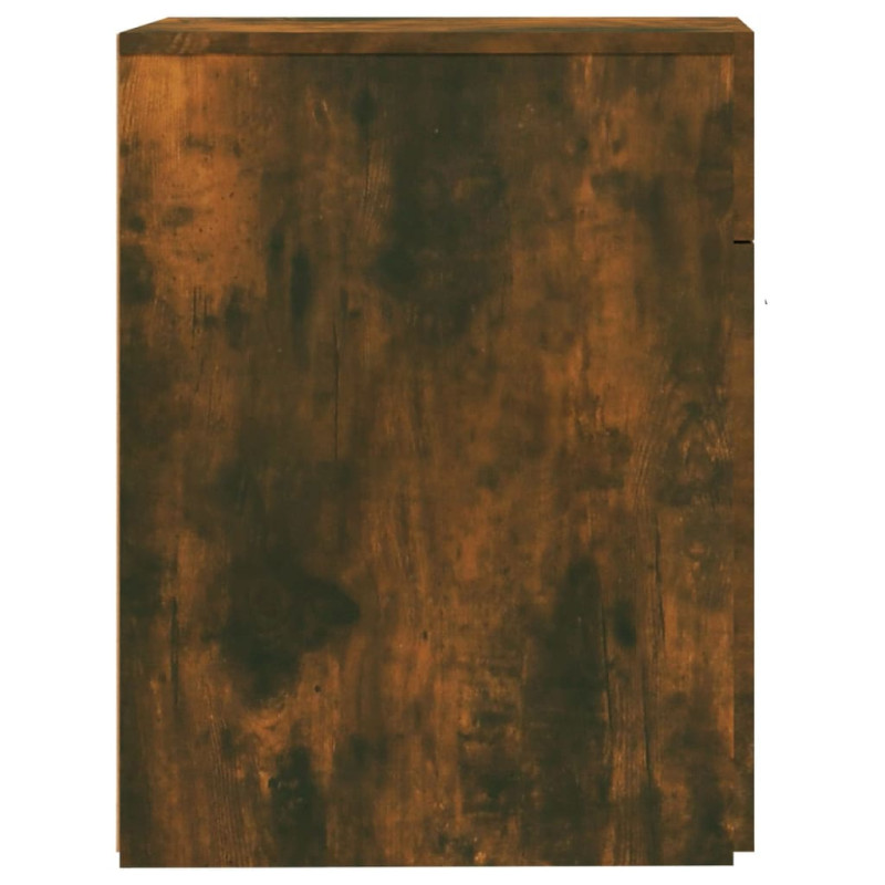 Produktbild för Apoteksskåp rökfärgad ek 20x45,5x60 cm konstruerat trä
