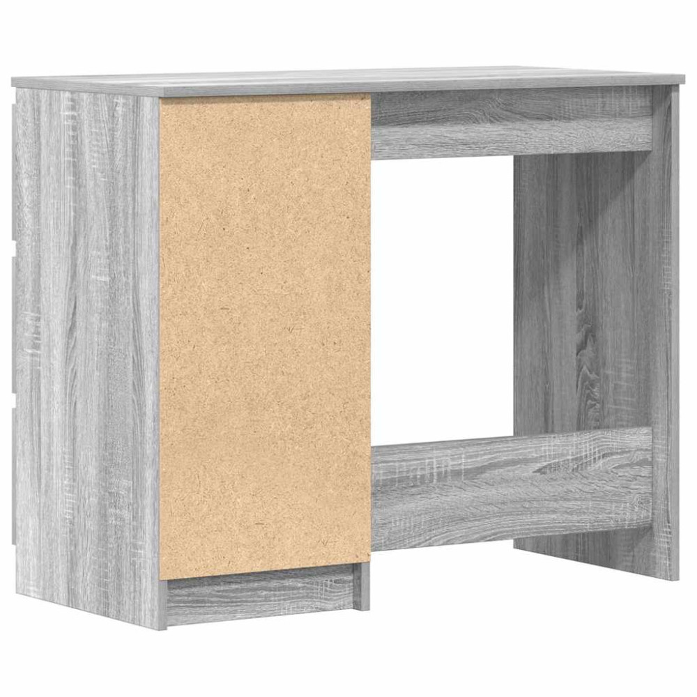 Produktbild för Skrivbord grå sonoma 90x45x76 cm konstruerat trä