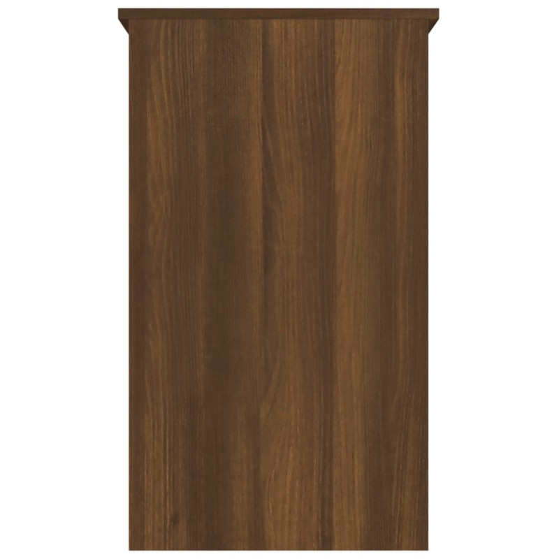 Produktbild för Skrivbord brun ek 90x45x76 cm konstruerat trä