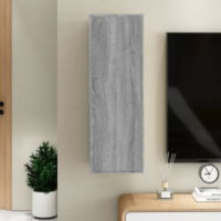 Miniatyr av produktbild för TV-bänk grå sonoma 30,5x30x90 cm konstruerat trä
