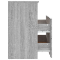 Miniatyr av produktbild för Sängbord grå sonoma 50x32x60 cm