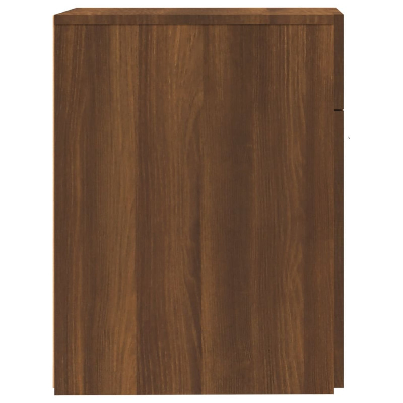 Produktbild för Apoteksskåp brun ek 20x45,5x60 cm konstruerat trä