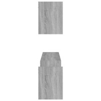 Produktbild för Vägghyllor 2 st grå sonoma 100x15x20 cm konstruerat trä
