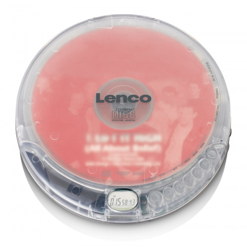Lenco Lenco CD-012TR CD-spelare Personlig CD-spelare Transparent