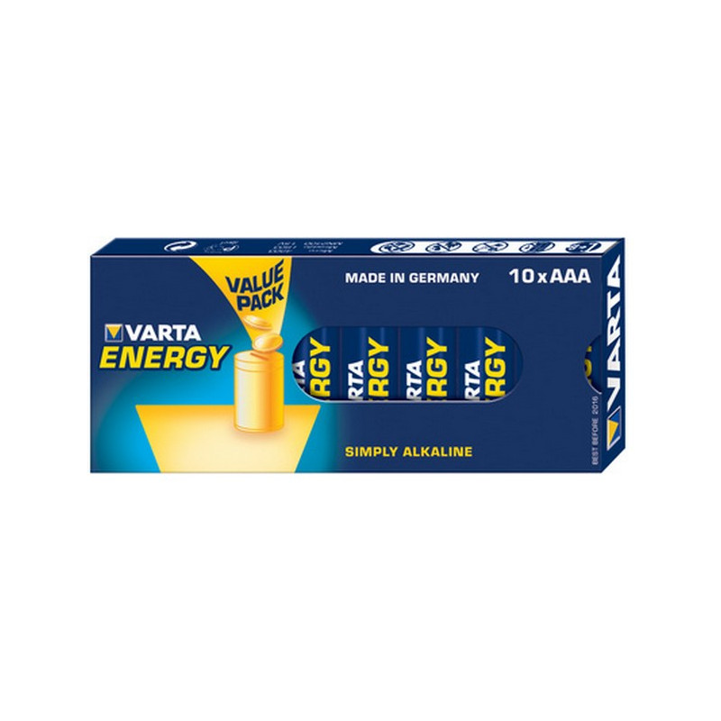 Produktbild för Varta 10x AAA 4103 Engångsbatteri Alkalisk