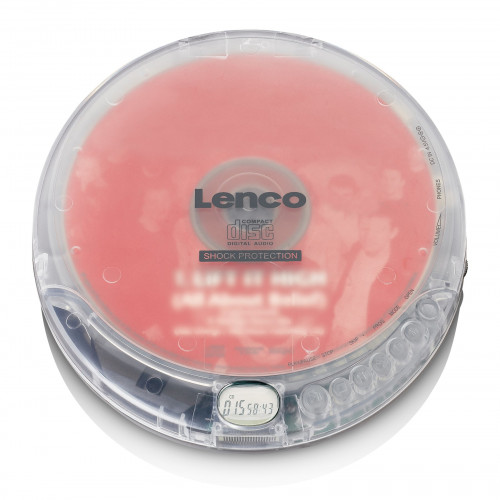 Lenco Lenco CD-202TR CD-spelare Personlig CD-spelare Transparent