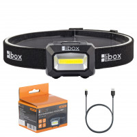 LIBOX Libox LB0107 ficklampor Svart Pannbandsficklampa LED