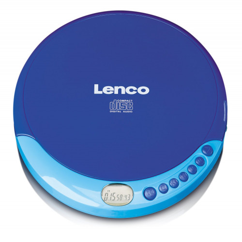 Lenco Lenco CD-011 Bärbar CD-spelare Blå