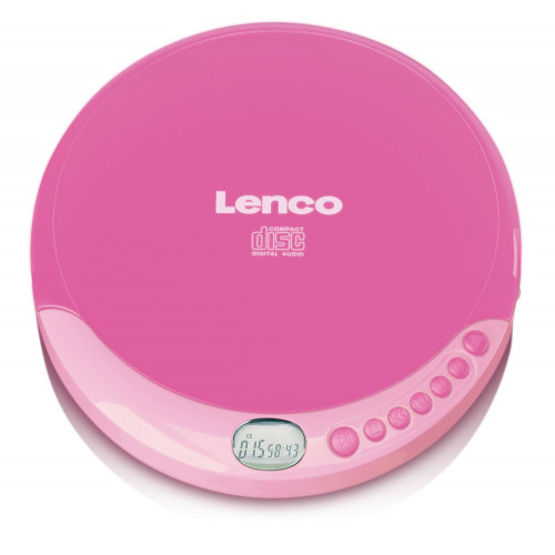 Lenco Lenco CD-011 Bärbar CD-spelare Rosa
