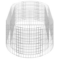 Produktbild för Planteringsgabion galvaniserat järn 200x100x50 cm