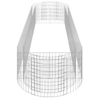 Produktbild för Planteringsgabion galvaniserat järn 400x100x50 cm