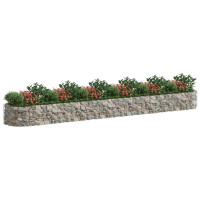 Produktbild för Planteringsgabion galvaniserat järn 600x100x50 cm