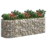 Produktbild för Planteringsgabion galvaniserat järn 300x100x100 cm