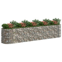 Produktbild för Planteringsgabion galvaniserat järn 500x100x100 cm