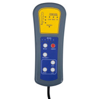 Produktbild för Elektrisk massagefåtölj svart konstläder