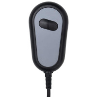 Produktbild för Elektrisk massagefåtölj svart konstläder