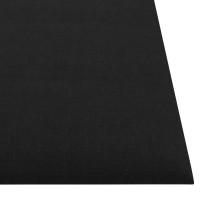 Produktbild för Väggpaneler 12 st svart 30x30 cm tyg 1,08 m²