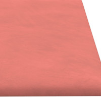 Produktbild för Väggpaneler 12 st Rosa 60x15 cm sammet 1,08 m²