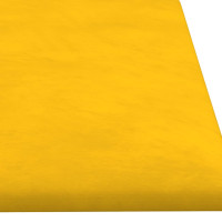 Miniatyr av produktbild för Väggpaneler 12 st gul 60x15 cm sammet 1,08 m²