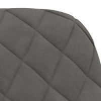 Produktbild för Matstolar 2 st mörkgrå sammet
