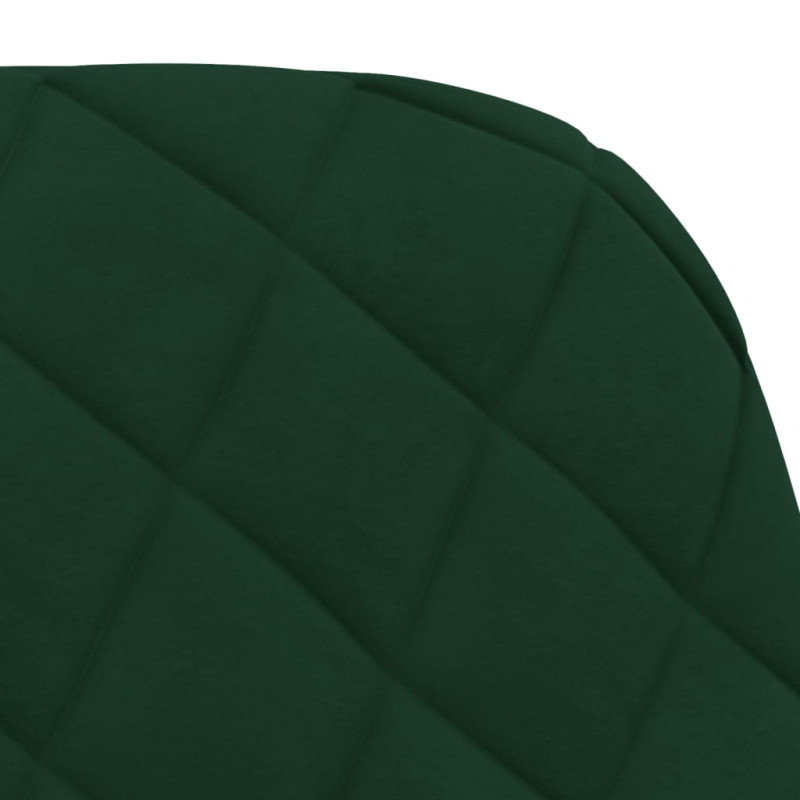 Produktbild för Matstolar 2 st mörkgrön sammet