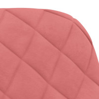 Miniatyr av produktbild för Matstolar 2 st rosa sammet