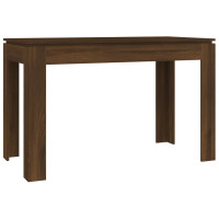 Produktbild för Matbord brun ek 120x60x76 cm konstruerat trä