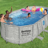 Produktbild för Bestway Pool Power Steel Swim Vista Series set 549x274x122 cm