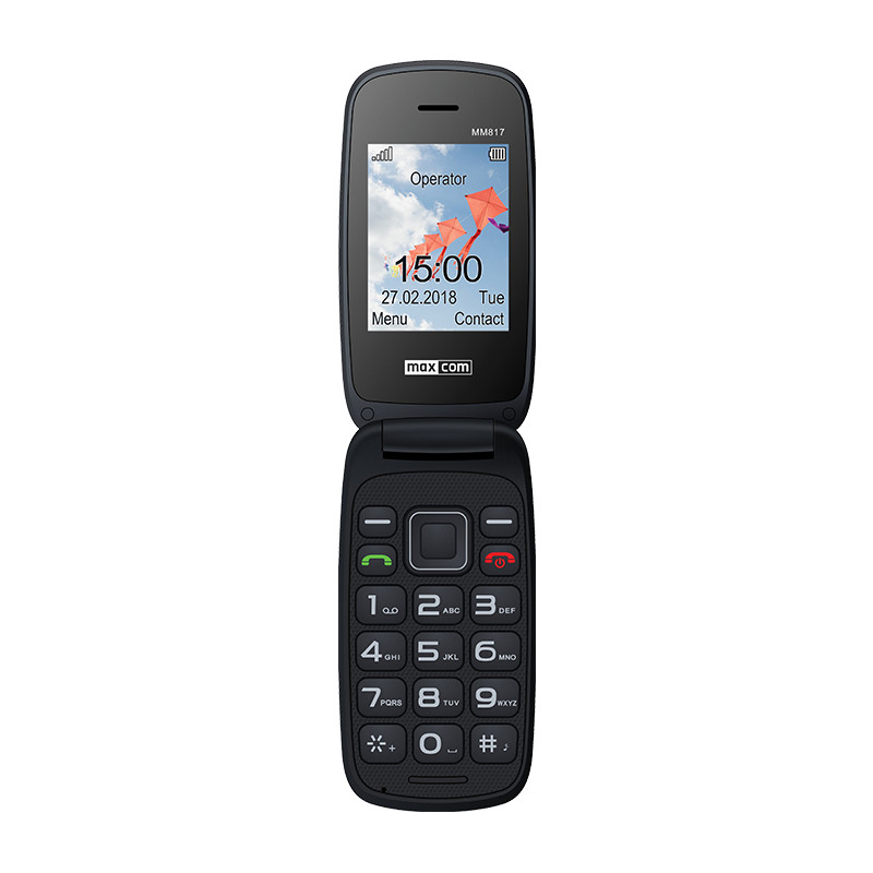 Produktbild för MaxCom MM817 6,1 cm (2.4") 78 g Svart Seniortelefon