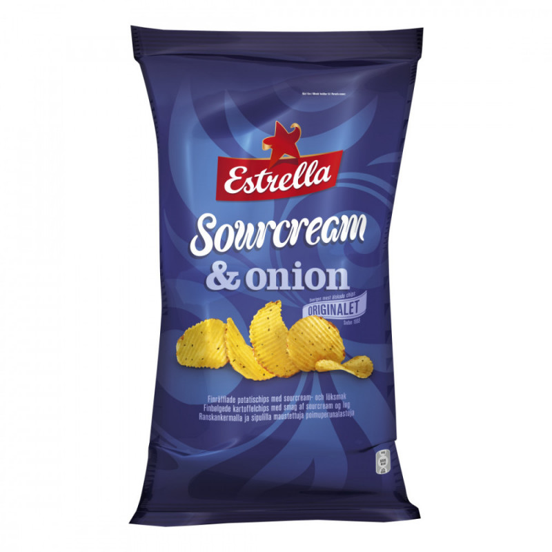 Produktbild för Chips sour c/onion