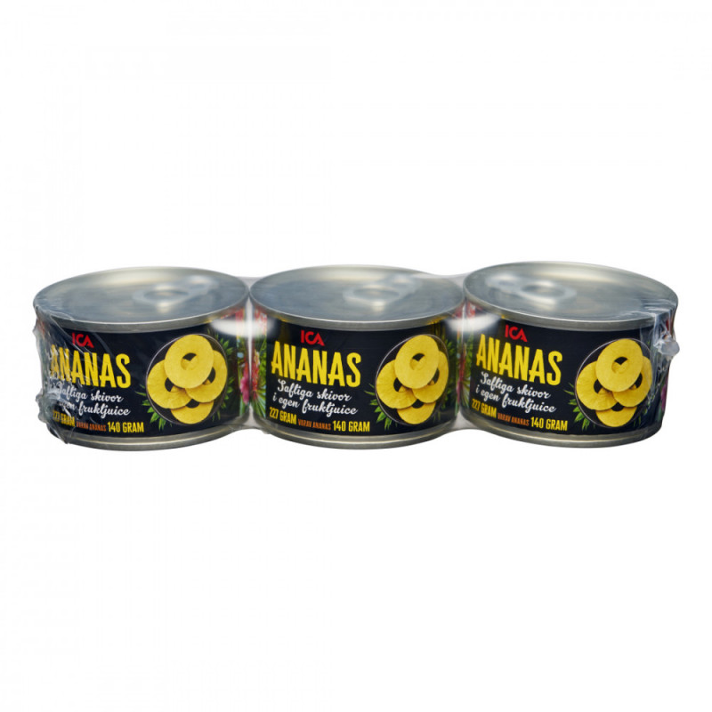 Produktbild för Ananas skiv 3pack